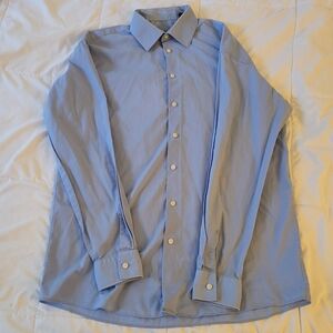 Unlisted by Kenneth Cole Men's Blue Dress Shirt